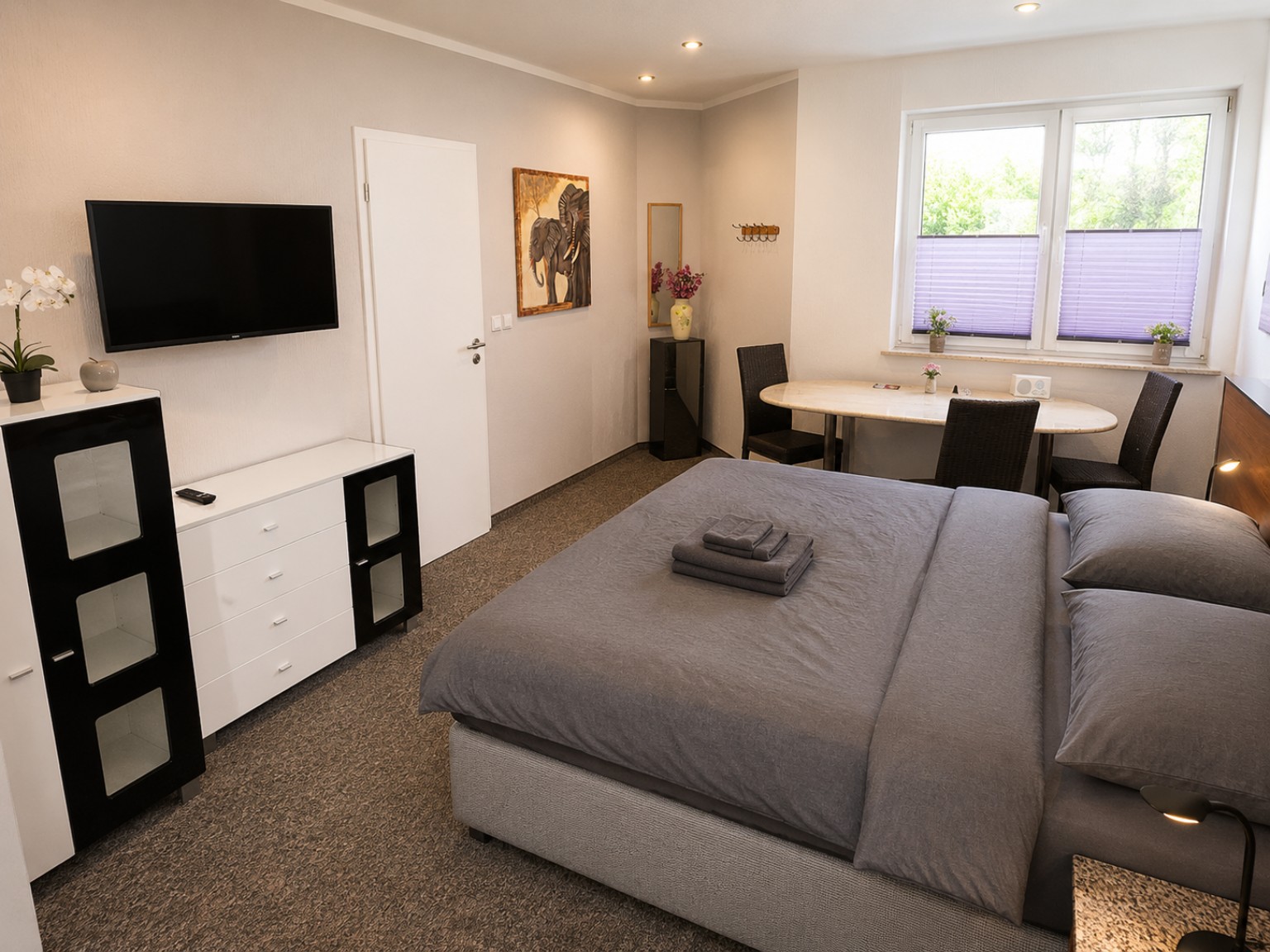 Schlafbereich der Ferienwohnung